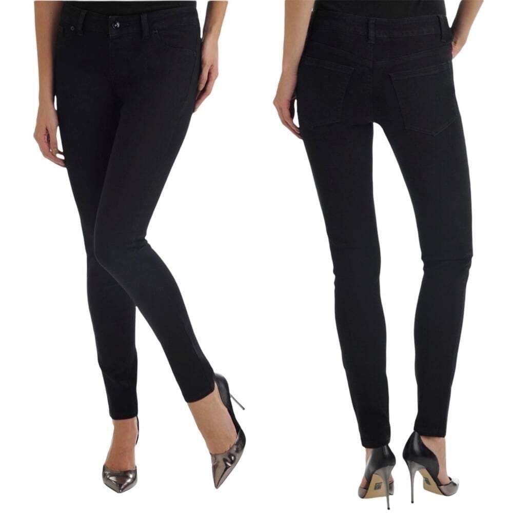 Bianca Nygard Black Skinny E-Z Envy Straight Leg Denim Jeans